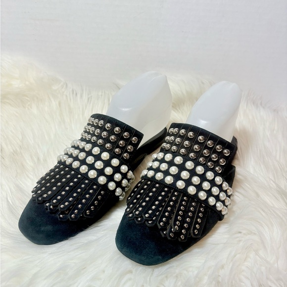 JEFFREY CAMPBELL Ravis Pearl Embellished Mules - Picture 4 of 7